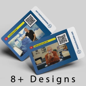 Youtube Videos Business Cards (8 designs)